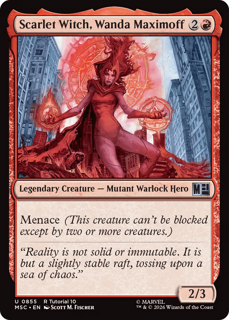 Scarlet Witch, Wanda Maximoff [Marvel Super Heroes Commander] MTG Single Magic: The Gathering  | Multizone: Comics And Games