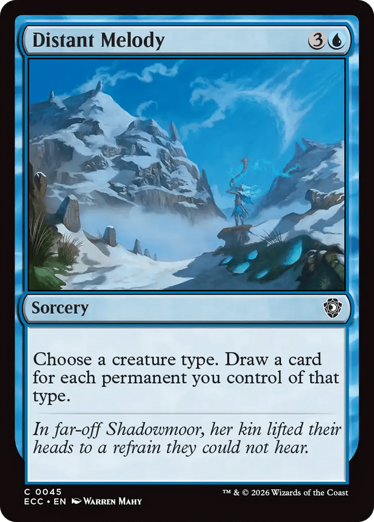 Distant Melody [Lorwyn Eclipsed Commander] MTG Single Magic: The Gathering  | Multizone: Comics And Games
