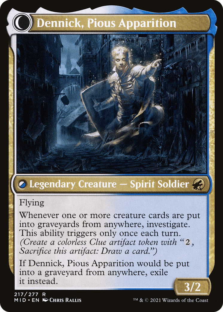 Dennick, Pious Apprentice // Dennick, Pious Apparition [Secret Lair: From Cute to Brute] MTG Single Magic: The Gathering  | Multizone: Comics And Games
