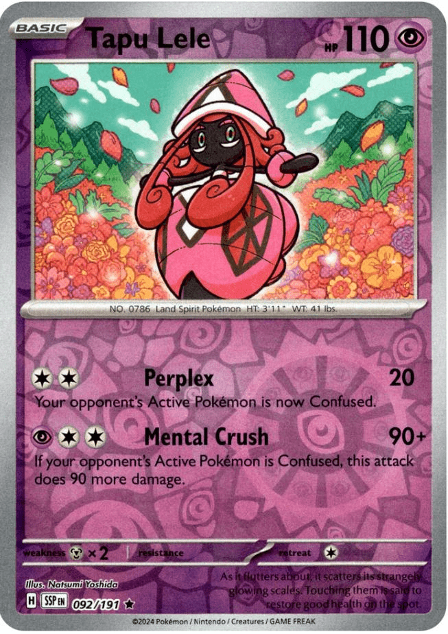 Tapu Lele (092/191) [Scarlet & Violet: Surging Sparks] Pokemon Single Pokémon  | Multizone: Comics And Games