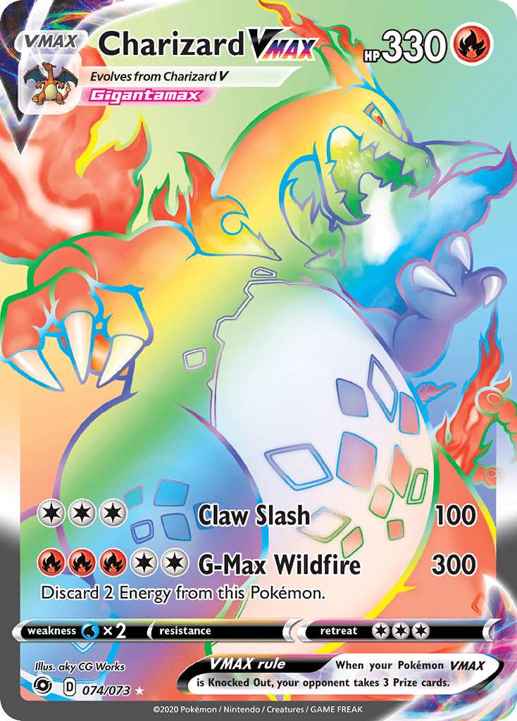 Charizard VMAX (074/073) [Sword & Shield: Champion's Path] Pokemon Single Pokémon  | Multizone: Comics And Games