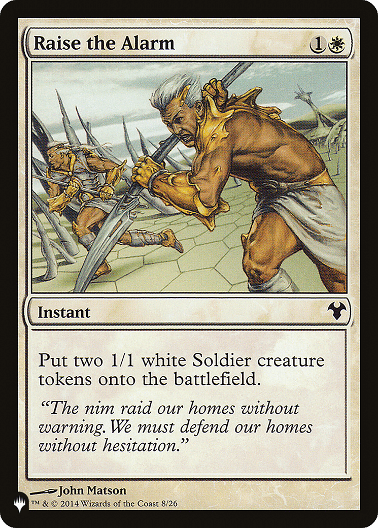 Raise the Alarm [The List] MTG Single Magic: The Gathering  | Multizone: Comics And Games