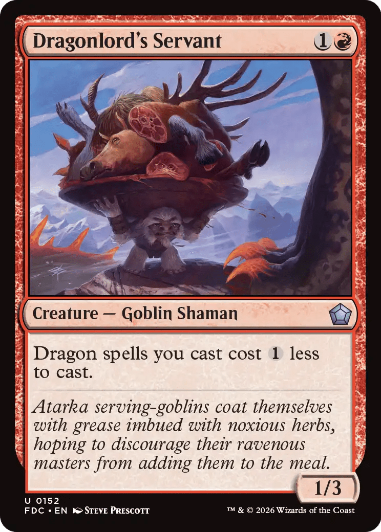 Dragonlord's Servant [Foundations Commander] MTG Single Magic: The Gathering  | Multizone: Comics And Games