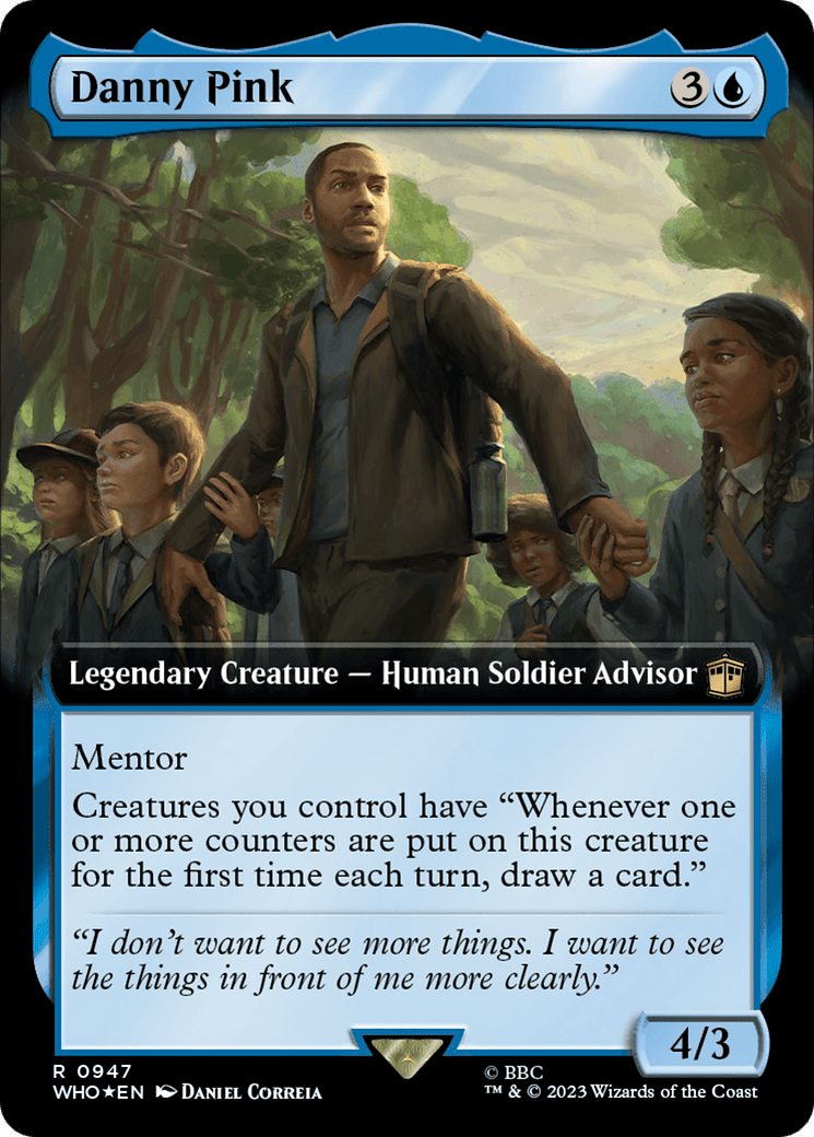 Danny Pink (Extended Art) (Surge Foil) [Doctor Who] MTG Single Magic: The Gathering  | Multizone: Comics And Games