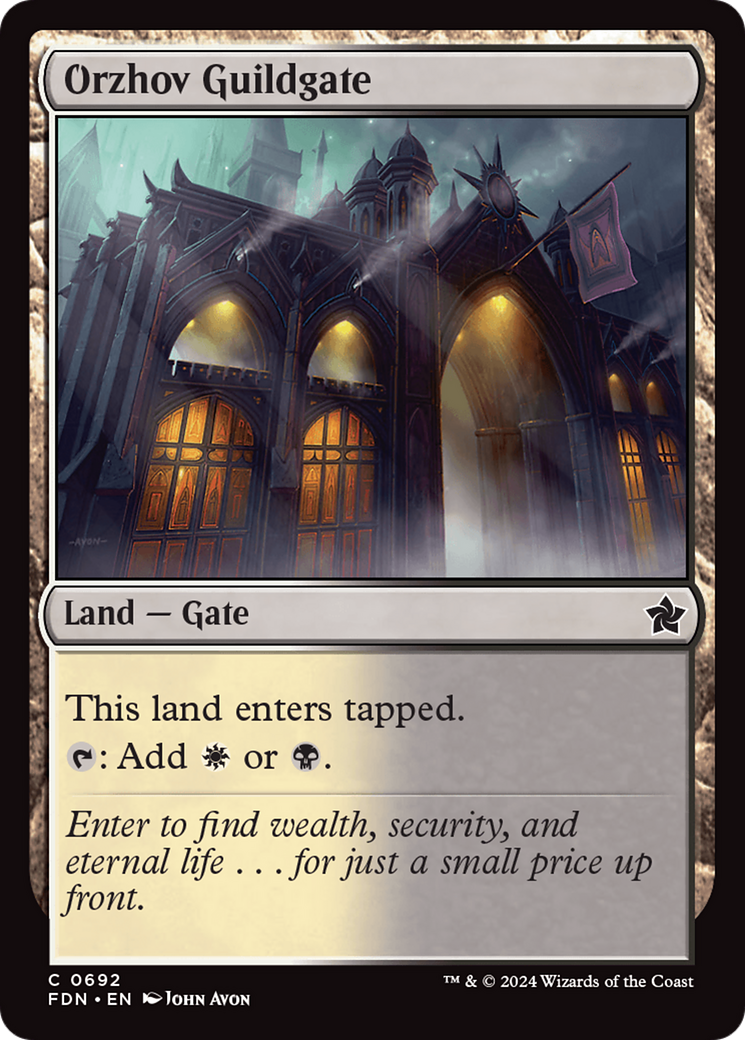 Orzhov Guildgate [Foundations] | Multizone: Comics And Games