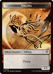 Inkling (0006) // Spirit (0010) Double-Sided Token [Secrets of Strixhaven Tokens] MTG Single Magic: The Gathering  | Multizone: Comics And Games