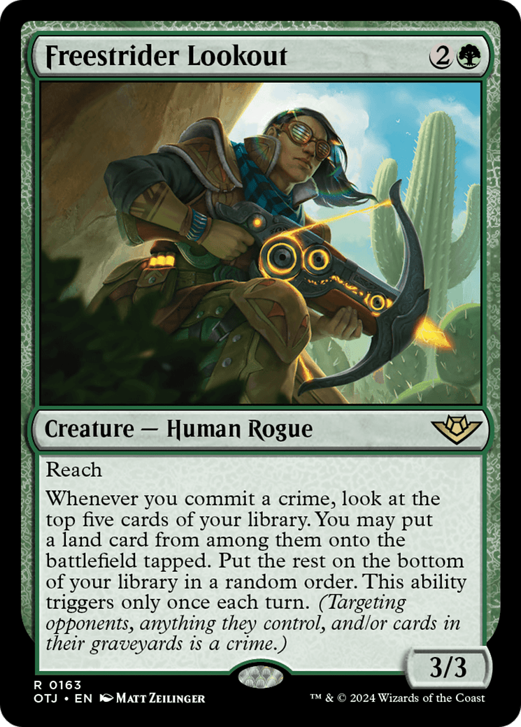 Freestrider Lookout [Outlaws of Thunder Junction] MTG Single Magic: The Gathering  | Multizone: Comics And Games