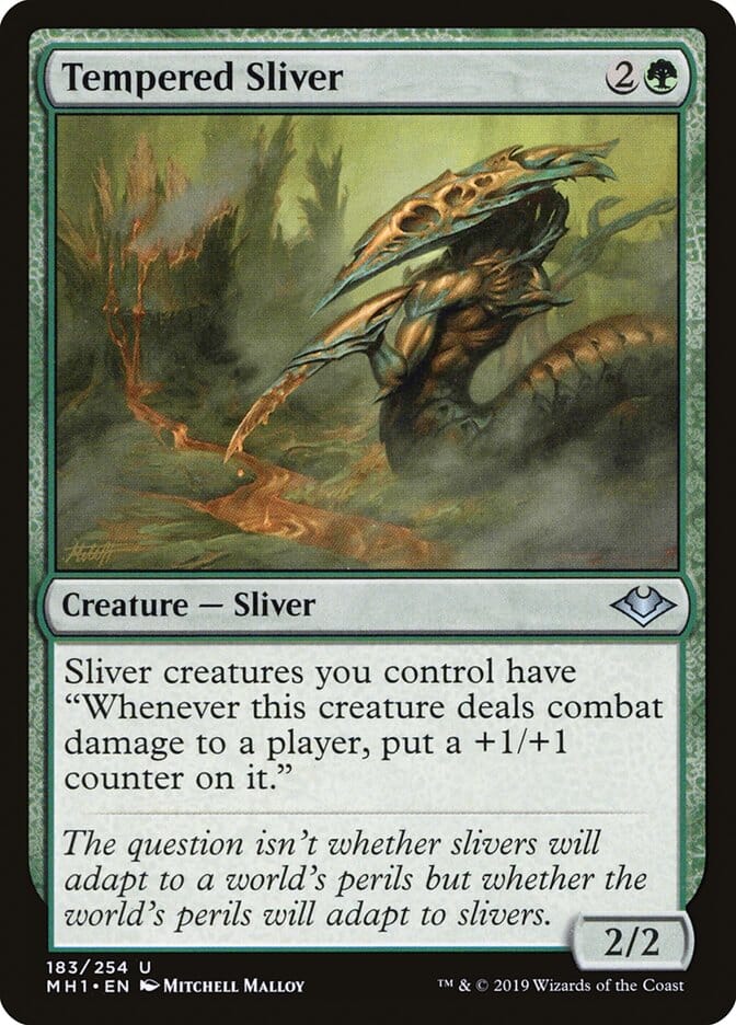 Tempered Sliver [Modern Horizons] MTG Single Magic: The Gathering  | Multizone: Comics And Games