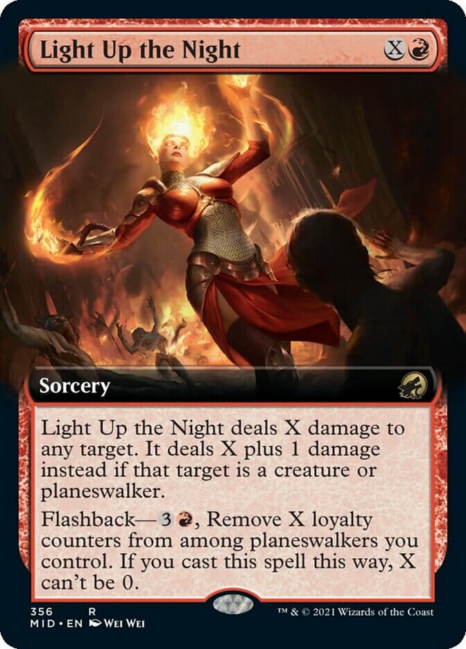 Light Up the Night (Extended Art) [Innistrad: Midnight Hunt] MTG Single Magic: The Gathering  | Multizone: Comics And Games