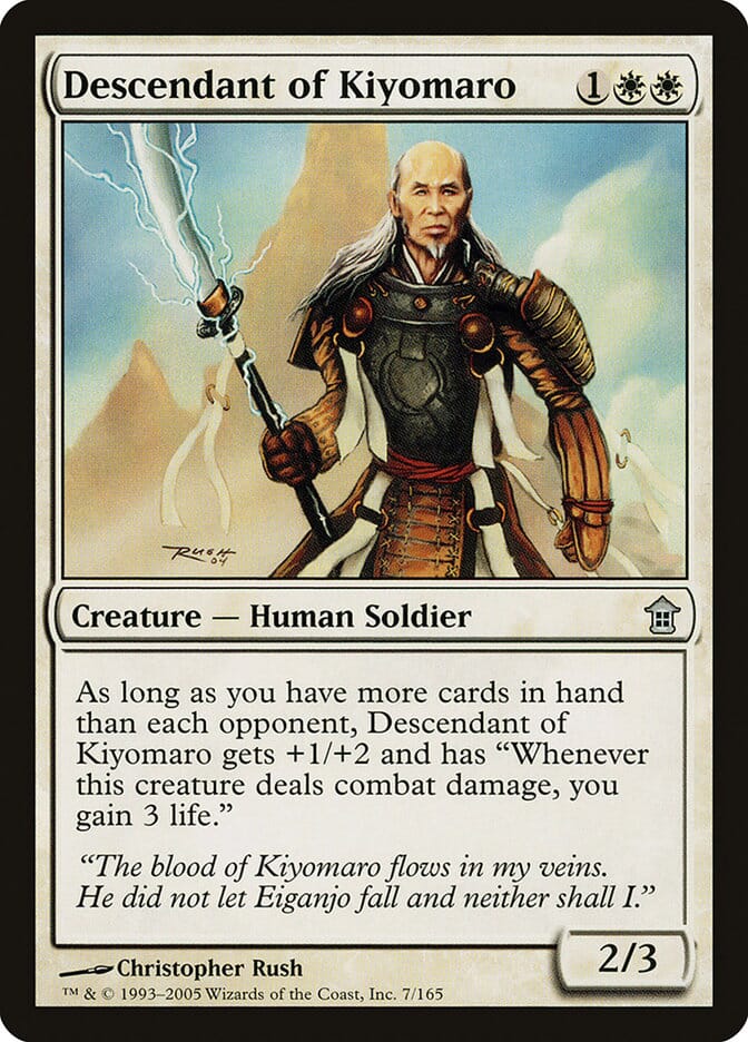 Descendant of Kiyomaro [Saviors of Kamigawa] MTG Single Magic: The Gathering  | Multizone: Comics And Games