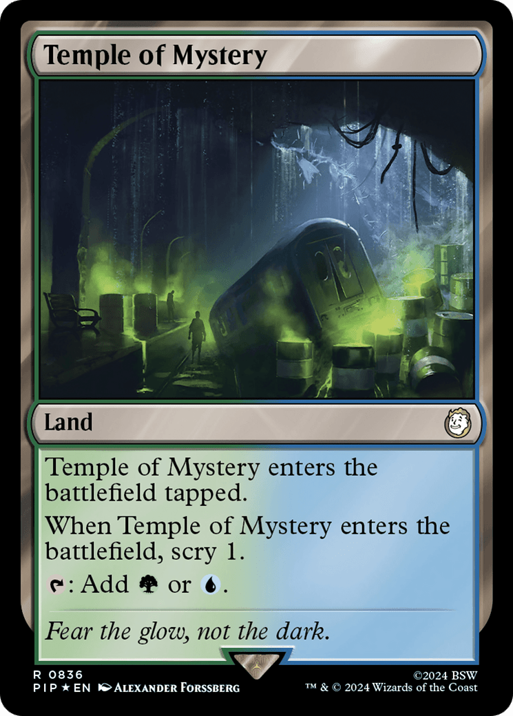 Temple of Mystery (Surge Foil) [Fallout] MTG Single Magic: The Gathering  | Multizone: Comics And Games