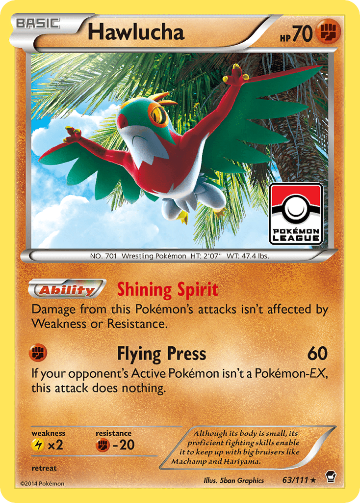 Hawlucha (63/111) [XY: Furious Fists] Pokemon Single Pokémon  | Multizone: Comics And Games
