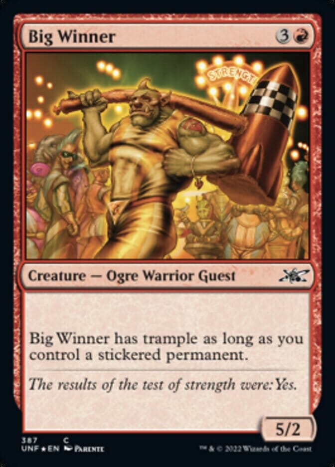 Big Winner (Galaxy Foil) [Unfinity] MTG Single Magic: The Gathering  | Multizone: Comics And Games
