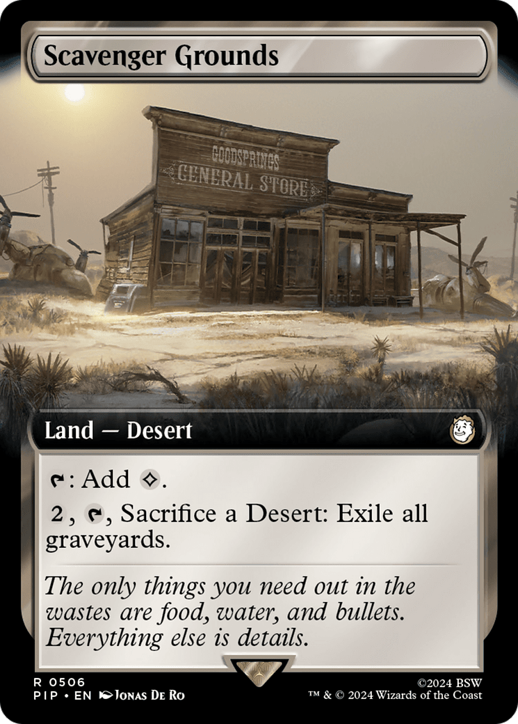 Scavenger Grounds (Extended Art) [Fallout] MTG Single Magic: The Gathering  | Multizone: Comics And Games