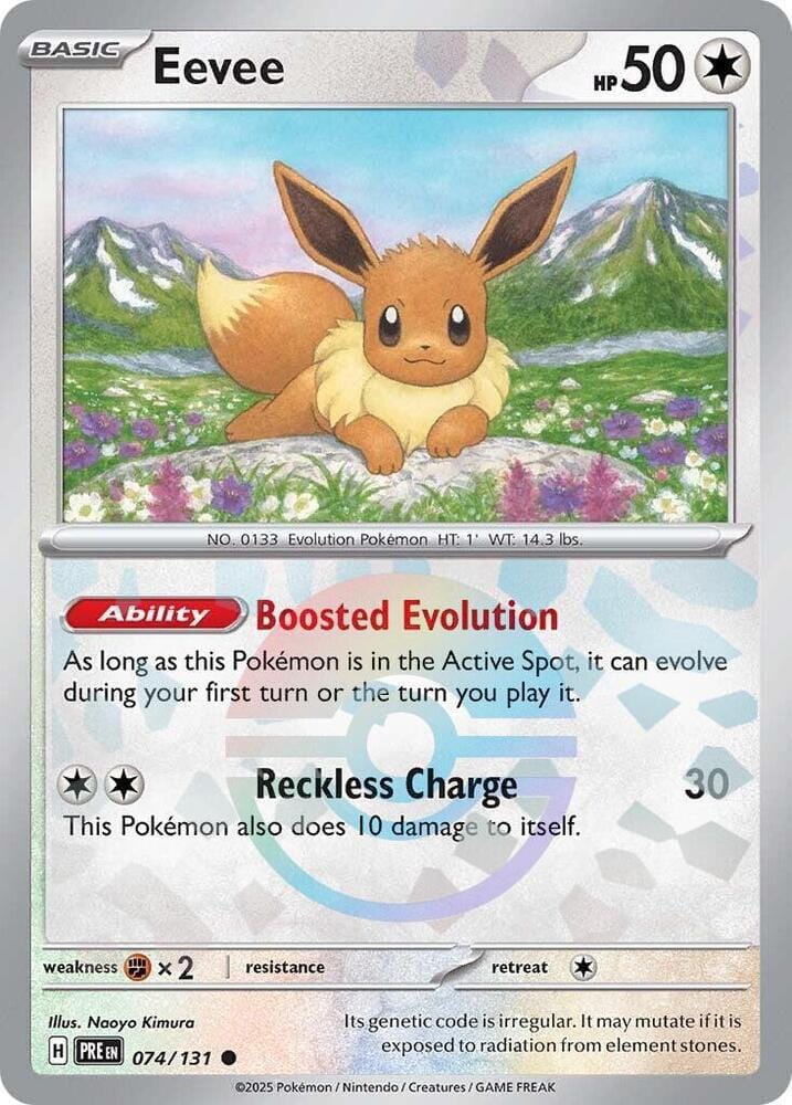 Eevee (074/131) (Poke Ball Pattern) [Scarlet & Violet: Prismatic Evolutions] Pokemon Single Pokémon  | Multizone: Comics And Games
