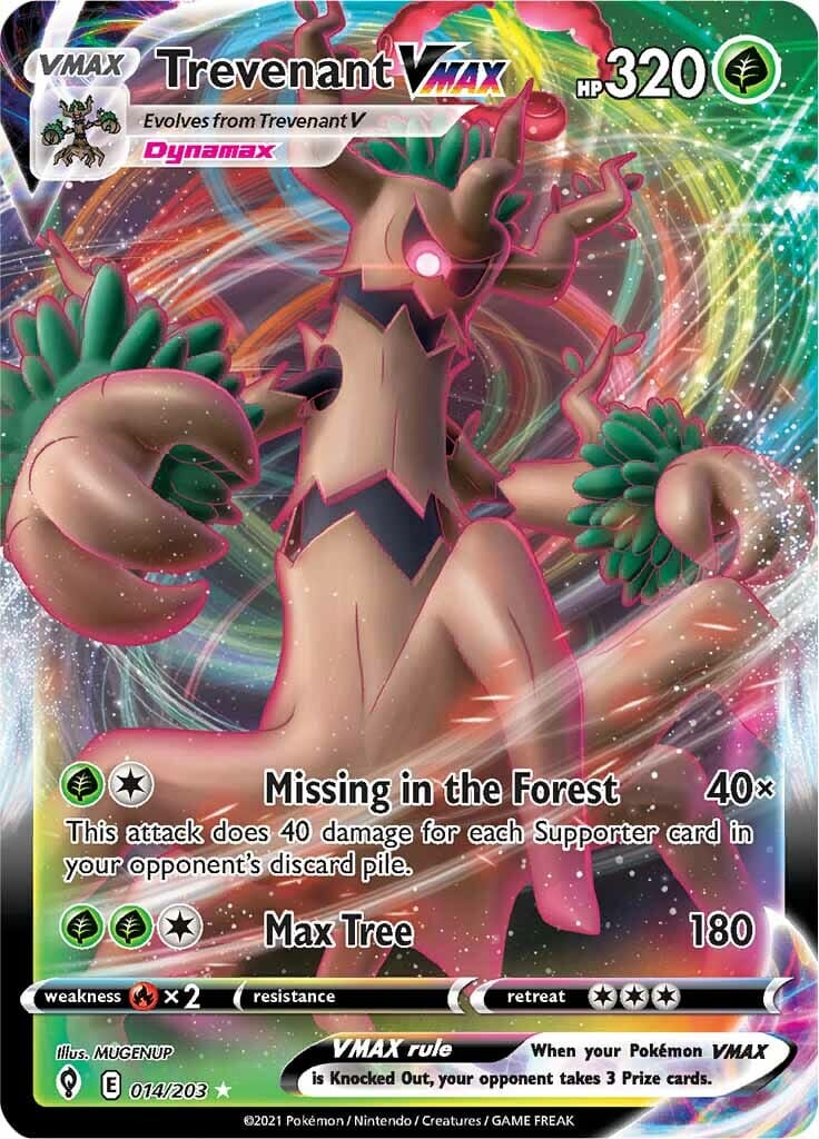 Trevenant VMAX (014/203) [Sword & Shield: Evolving Skies] Pokemon Single Pokémon  | Multizone: Comics And Games