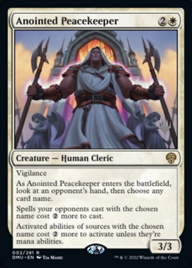 Anointed Peacekeeper (Promo Pack) [Dominaria United Promos] MTG Single Magic: The Gathering  | Multizone: Comics And Games