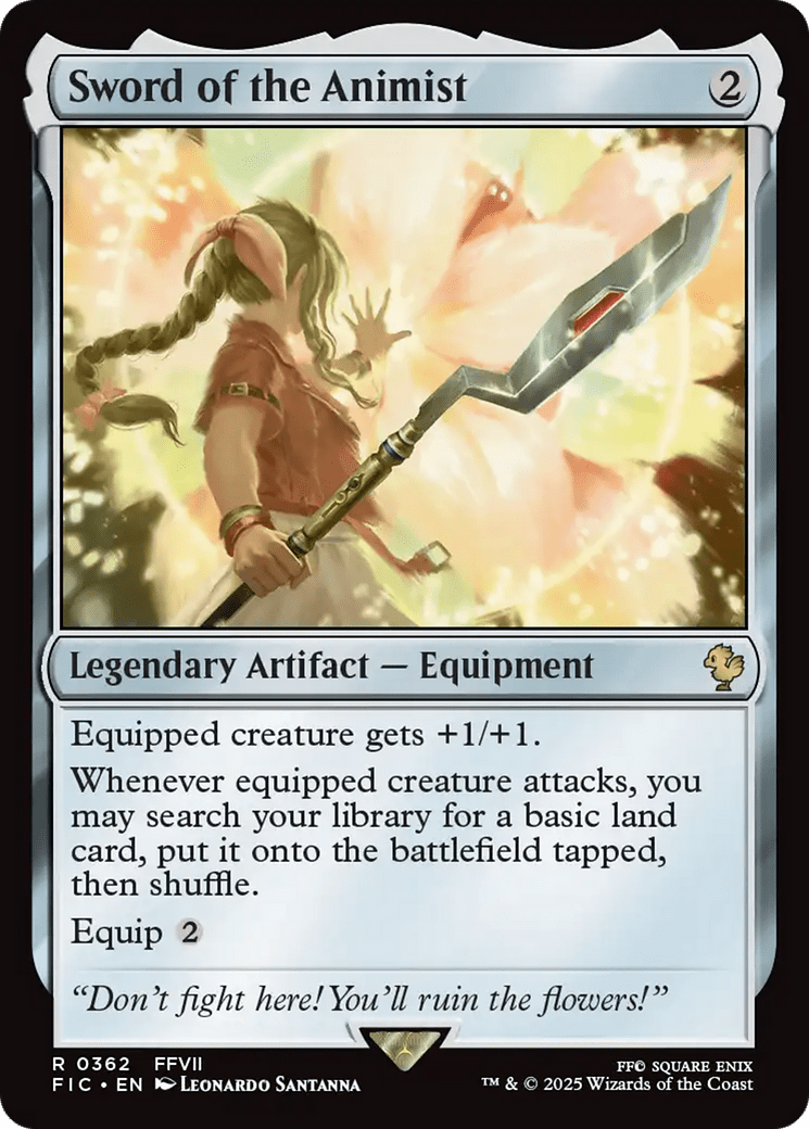 Sword of the Animist [FINAL FANTASY Commander] MTG Single Magic: The Gathering  | Multizone: Comics And Games