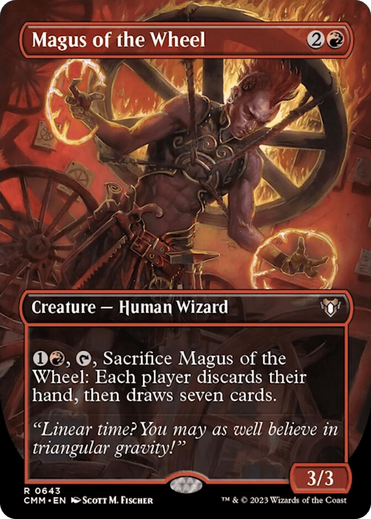 Magus of the Wheel (Borderless Alternate Art) [Commander Masters] MTG Single Magic: The Gathering  | Multizone: Comics And Games