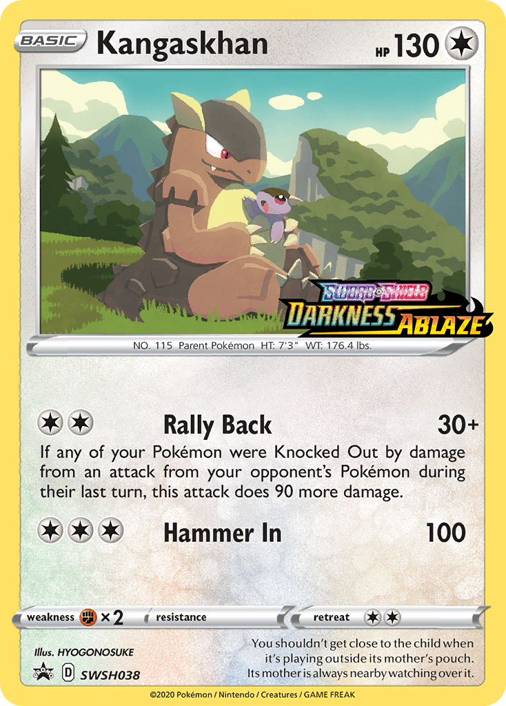 Kangaskhan (SWSH038) (Prerelease Promo) [Sword & Shield: Black Star Promos] Pokemon Single Pokémon  | Multizone: Comics And Games