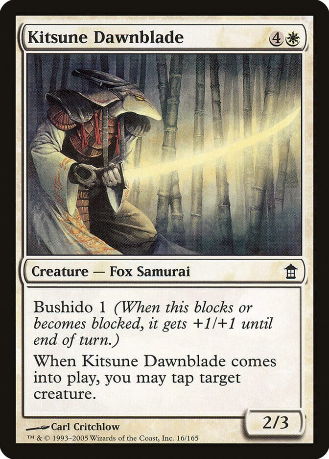 Kitsune Dawnblade [Saviors of Kamigawa] MTG Single Magic: The Gathering  | Multizone: Comics And Games
