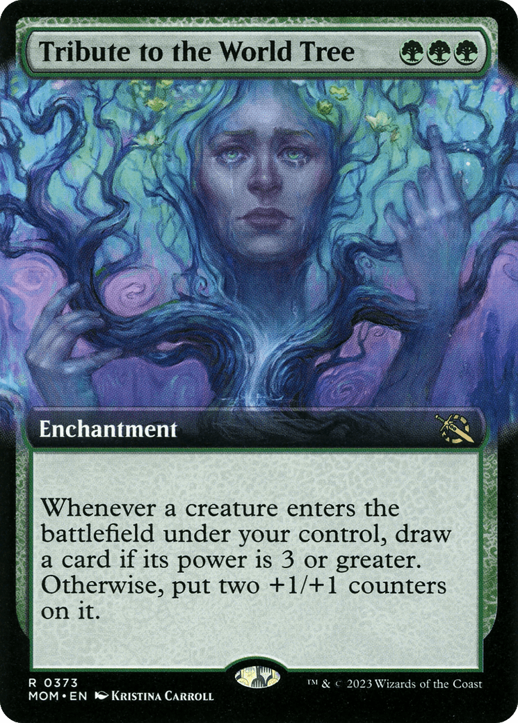 Tribute to the World Tree (Extended Art) [March of the Machine] MTG Single Magic: The Gathering  | Multizone: Comics And Games