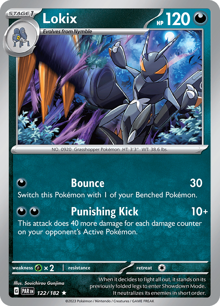 Lokix (122/182) [Scarlet & Violet: Paradox Rift] Pokemon Single Pokémon  | Multizone: Comics And Games
