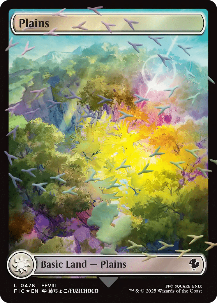 Plains (Chocobo Track Foil) [FINAL FANTASY Commander] MTG Single Magic: The Gathering  | Multizone: Comics And Games