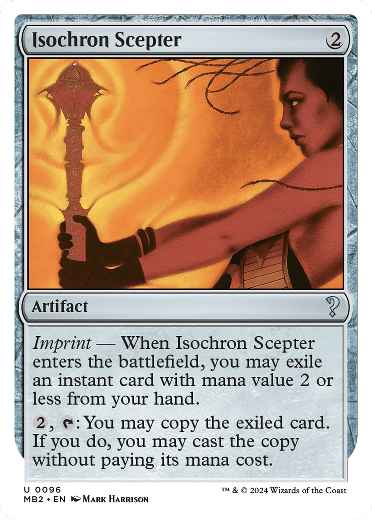 Isochron Scepter (White Border) [Mystery Booster 2] MTG Single Magic: The Gathering  | Multizone: Comics And Games