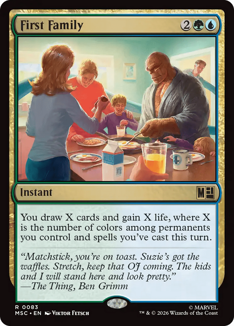 First Family [Marvel Super Heroes Commander] MTG Single Magic: The Gathering  | Multizone: Comics And Games