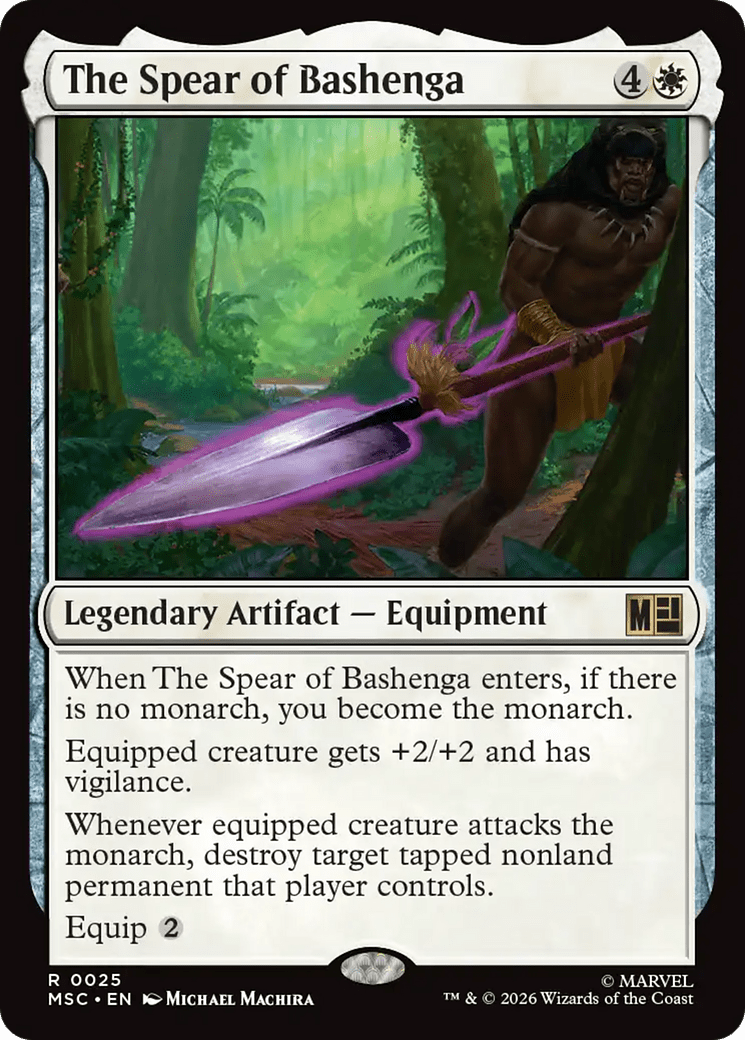 The Spear of Bashenga [Marvel Super Heroes Commander] MTG Single Magic: The Gathering  | Multizone: Comics And Games