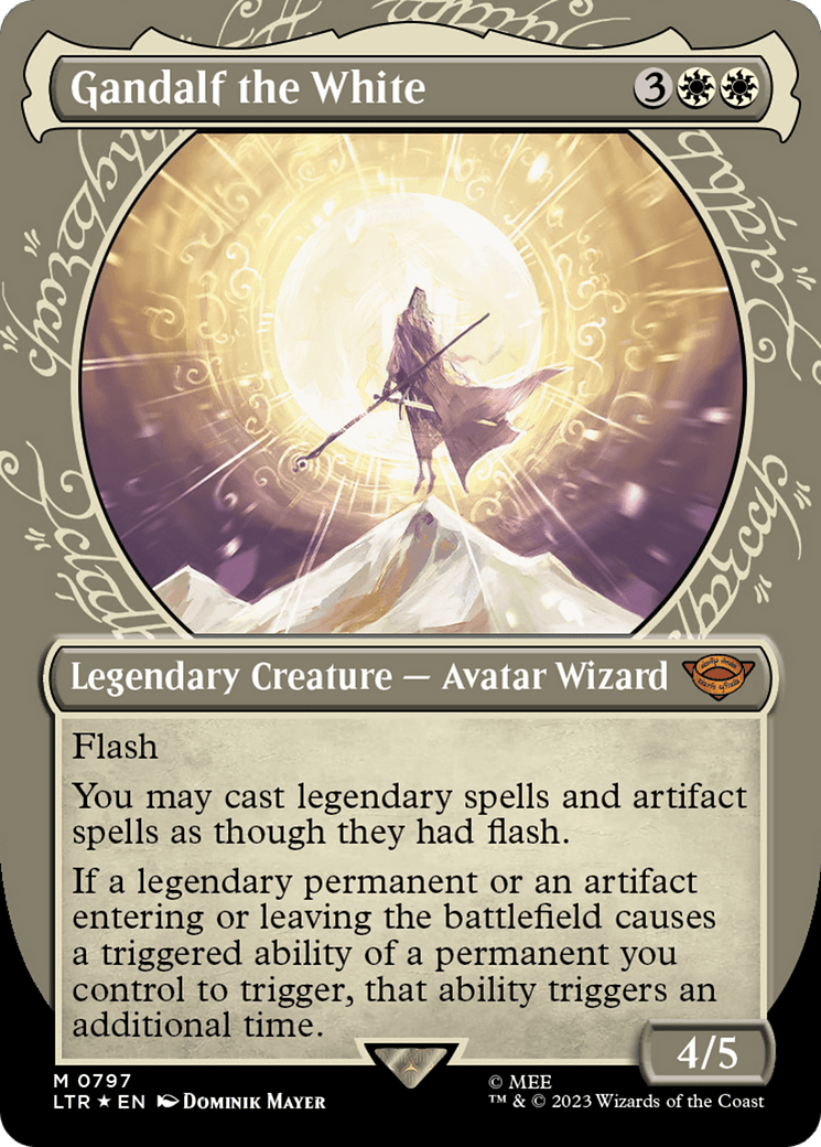 Gandalf the White (Showcase) (Surge Foil) [The Lord of the Rings: Tales of Middle-Earth] MTG Single Magic: The Gathering  | Multizone: Comics And Games
