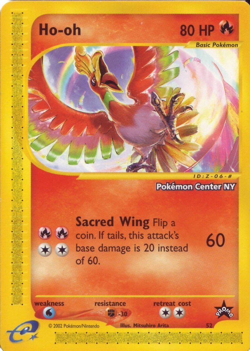 Ho-oh (52) (Pokemon Center NY Promo) [Wizards of the Coast: Black Star Promos] Pokemon Single Pokémon  | Multizone: Comics And Games