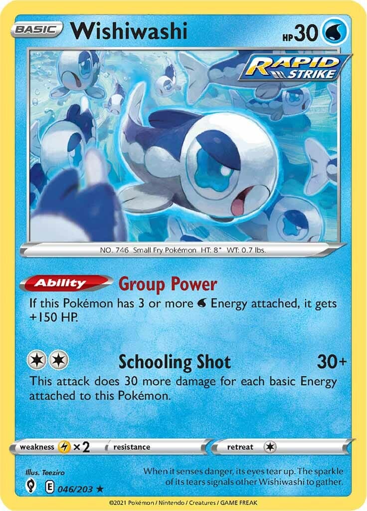Wishiwashi (046/203) [Sword & Shield: Evolving Skies] Pokemon Single Pokémon  | Multizone: Comics And Games