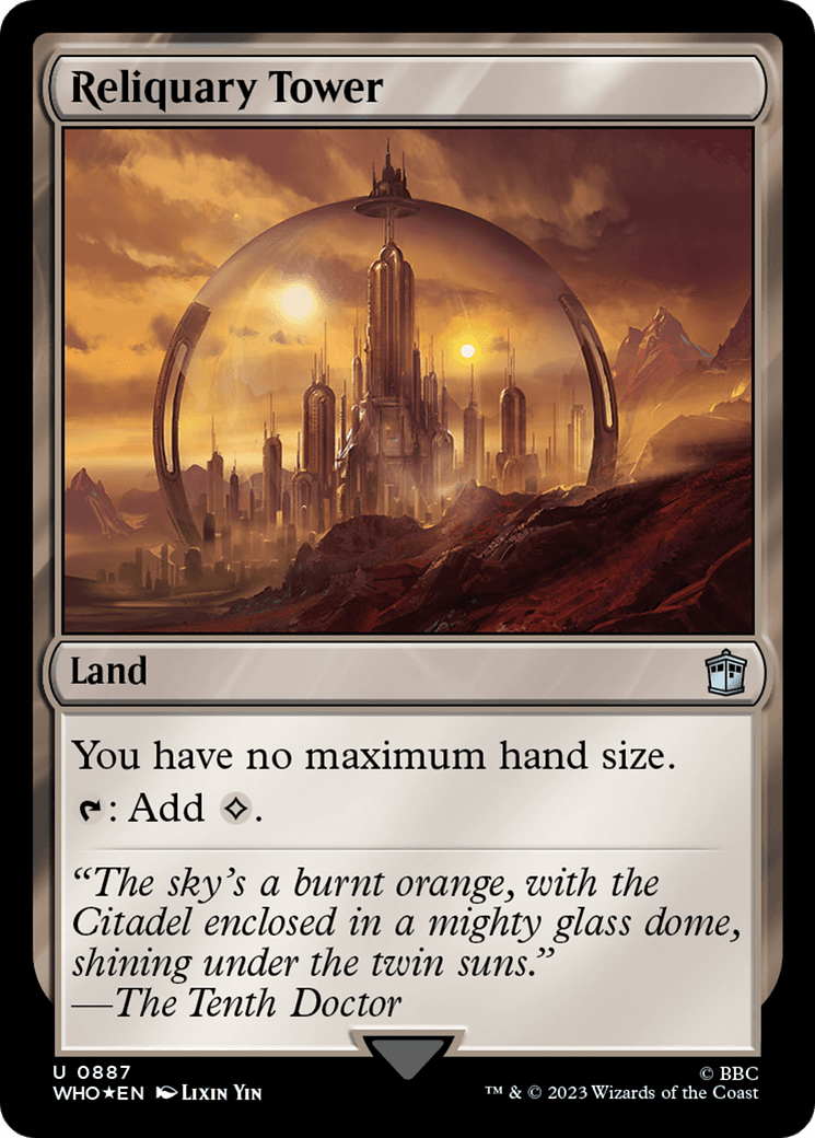 Reliquary Tower (Surge Foil) [Doctor Who] MTG Single Magic: The Gathering  | Multizone: Comics And Games