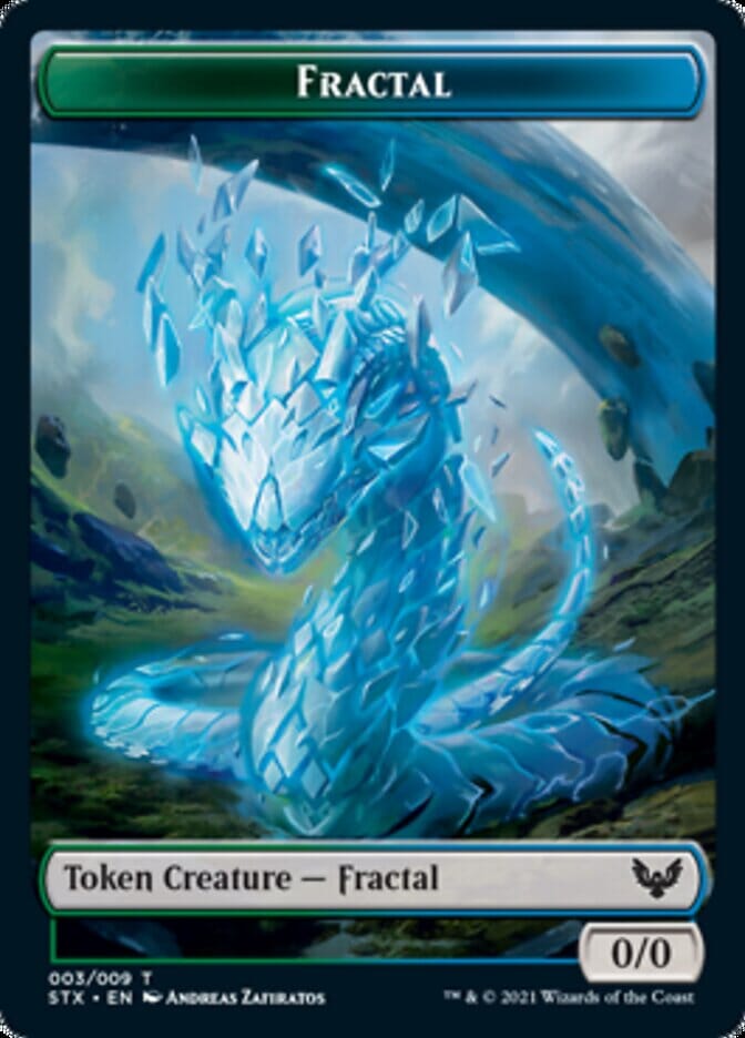 Fractal // Lukka, Wayward Bonder Emblem Double-Sided Token [Strixhaven: School of Mages Tokens] MTG Single Magic: The Gathering  | Multizone: Comics And Games