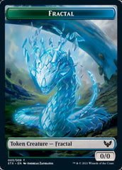 Fractal // Avatar Double-Sided Token [Strixhaven: School of Mages Tokens] MTG Single Magic: The Gathering  | Multizone: Comics And Games