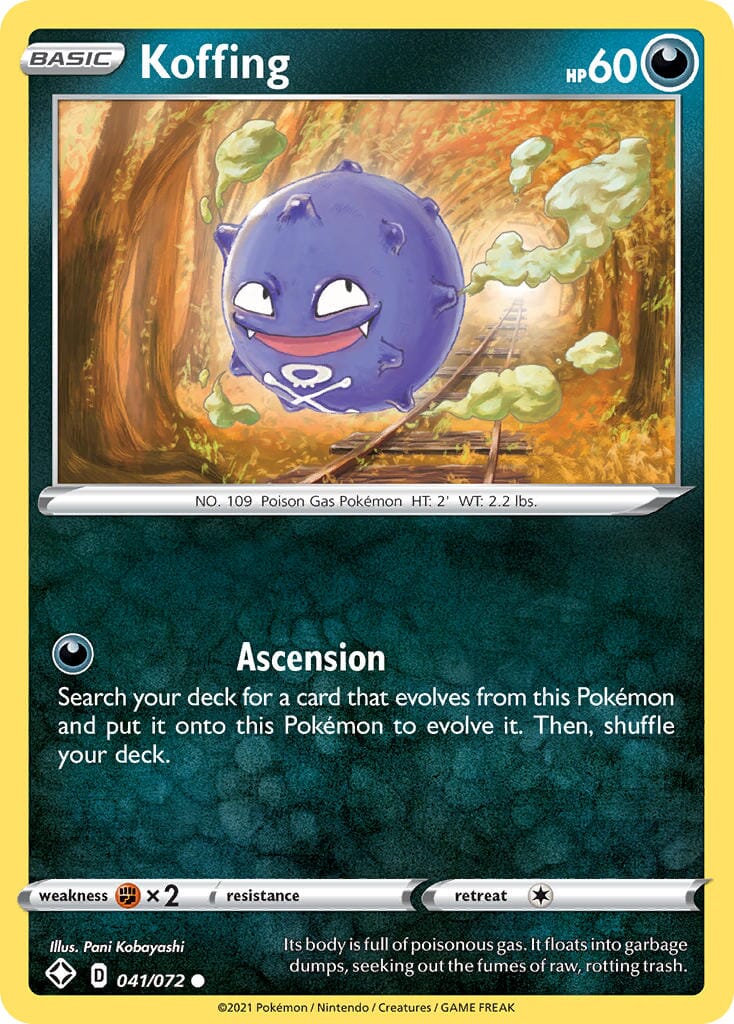 Koffing (041/072) [Sword & Shield: Shining Fates] Pokemon Single Pokémon  | Multizone: Comics And Games
