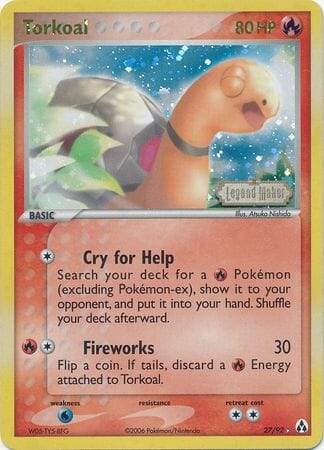 Torkoal (27/92) (Stamped) [EX: Legend Maker] Pokemon Single Pokémon  | Multizone: Comics And Games