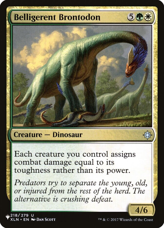 Belligerent Brontodon [The List] MTG Single Magic: The Gathering  | Multizone: Comics And Games