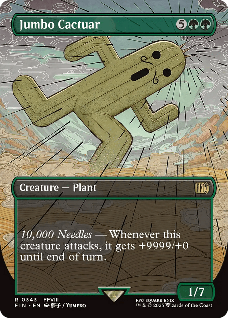 Jumbo Cactuar (Borderless) [FINAL FANTASY] MTG Single Magic: The Gathering  | Multizone: Comics And Games