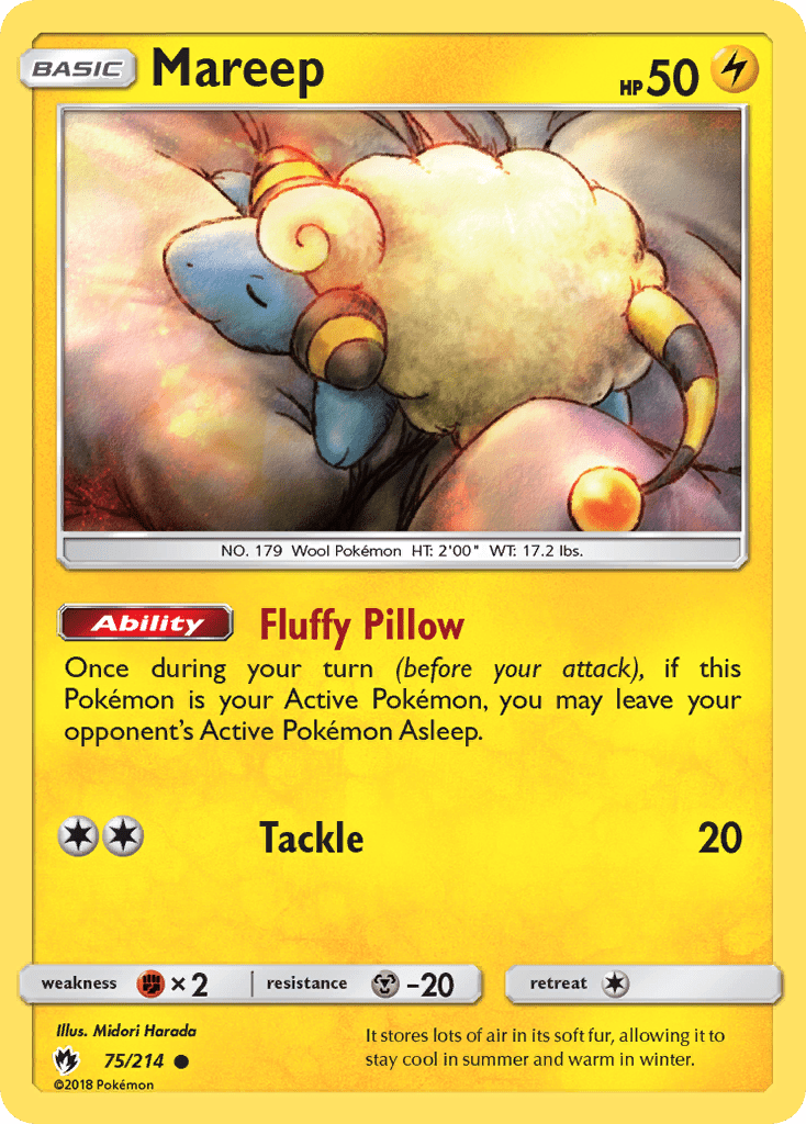 Mareep (75/214) [Sun & Moon: Lost Thunder] Pokemon Single Pokémon  | Multizone: Comics And Games