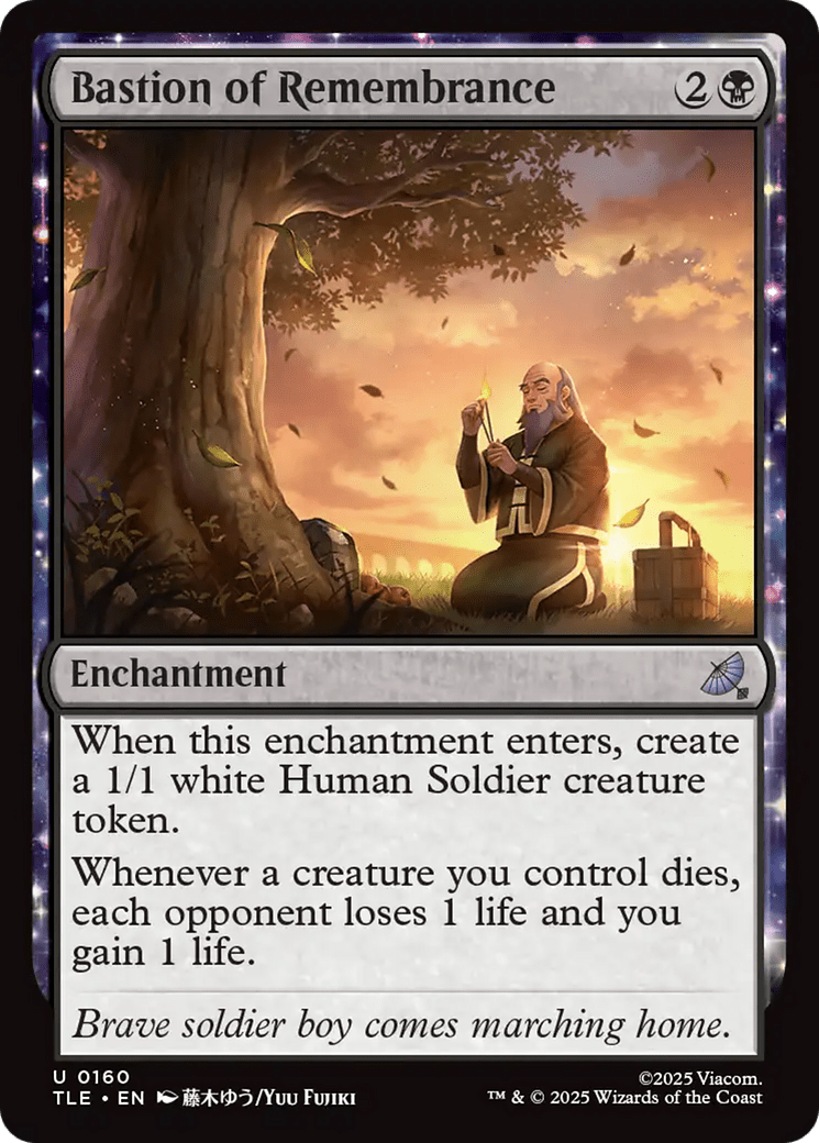 Bastion of Remembrance [Avatar: The Last Airbender: Eternal-Legal] MTG Single Magic: The Gathering  | Multizone: Comics And Games