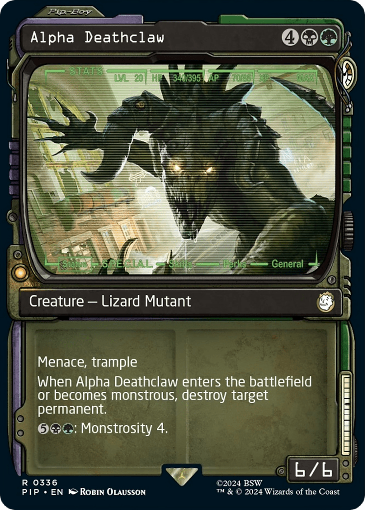 Alpha Deathclaw (Showcase) [Fallout] MTG Single Magic: The Gathering  | Multizone: Comics And Games