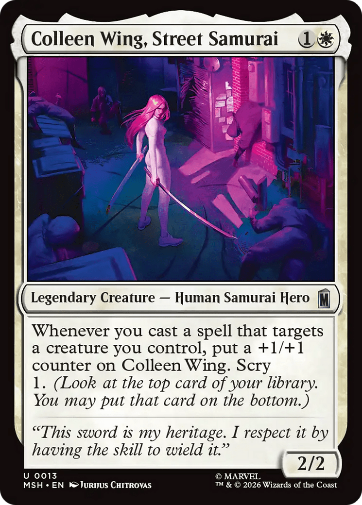 Colleen Wing, Street Samurai [Marvel Super Heroes] MTG Single Magic: The Gathering  | Multizone: Comics And Games