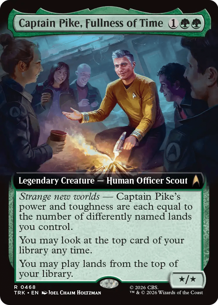 Captain Pike, Fullness of Time (Extended Art) [Star Trek] MTG Single Magic: The Gathering  | Multizone: Comics And Games