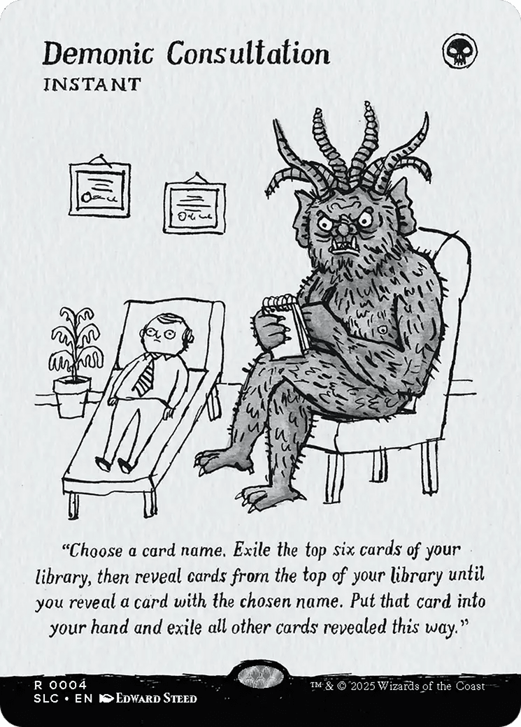 Demonic Consultation [Secret Lair Countdown Kit] MTG Single Magic: The Gathering  | Multizone: Comics And Games