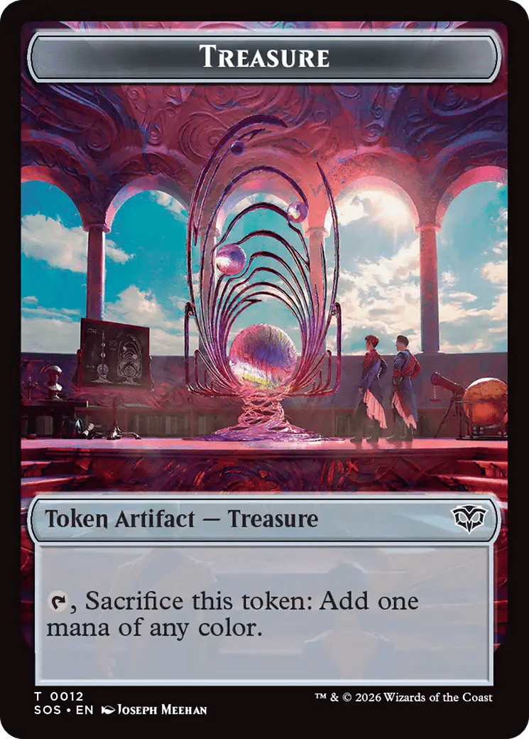 Elemental (0002) // Treasure Double-Sided Token [Secrets of Strixhaven Tokens] MTG Single Magic: The Gathering  | Multizone: Comics And Games