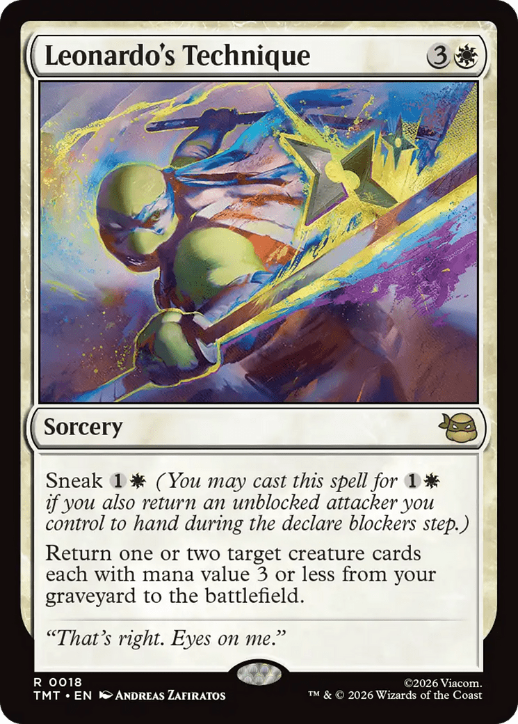 Leonardo's Technique [Teenage Mutant Ninja Turtles] MTG Single Magic: The Gathering  | Multizone: Comics And Games