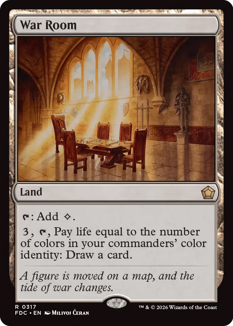 War Room [Foundations Commander] MTG Single Magic: The Gathering  | Multizone: Comics And Games